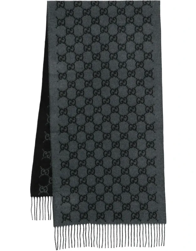Monogram Fringe Scarf