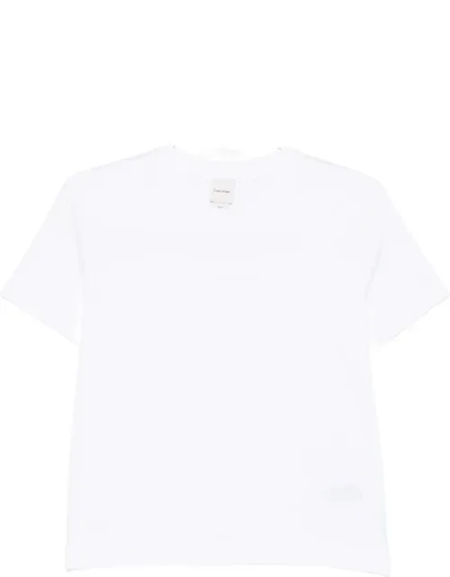 Logo-embroidered T-shirt