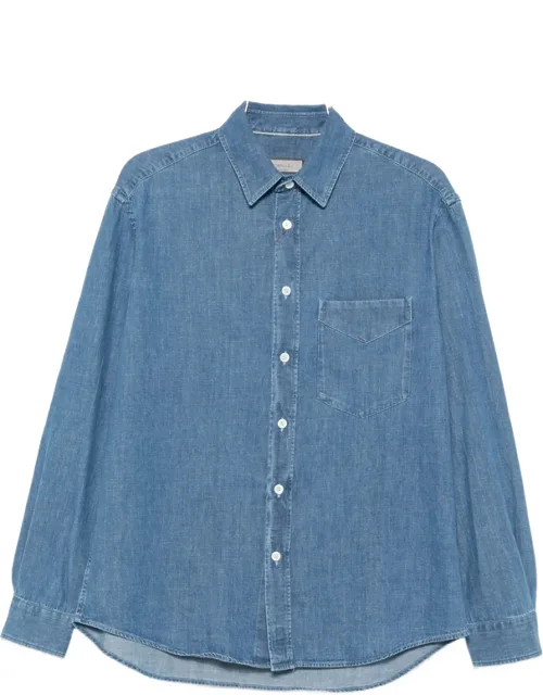 Chest-pocket Denim Shirt