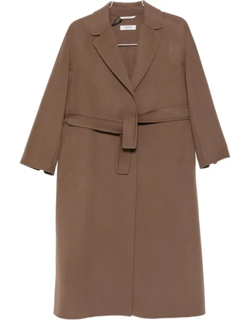 Esturia Belted Notch-lapels Coat