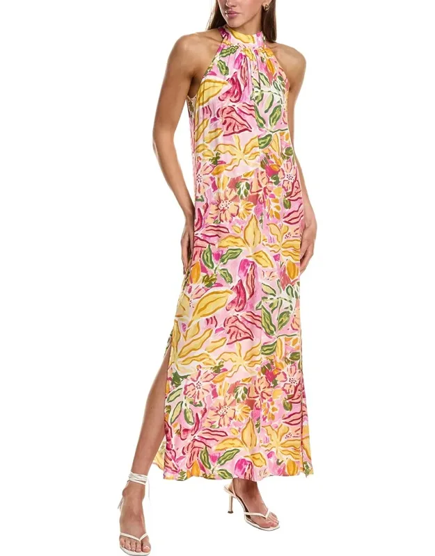 Maxi Dress With Halter Tie Back