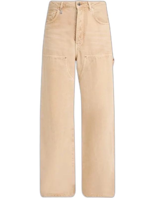 Washed Denim Carpenter Jeans