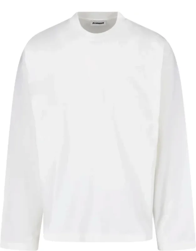 Crewneck Long-sleeve Cotton T-shirt