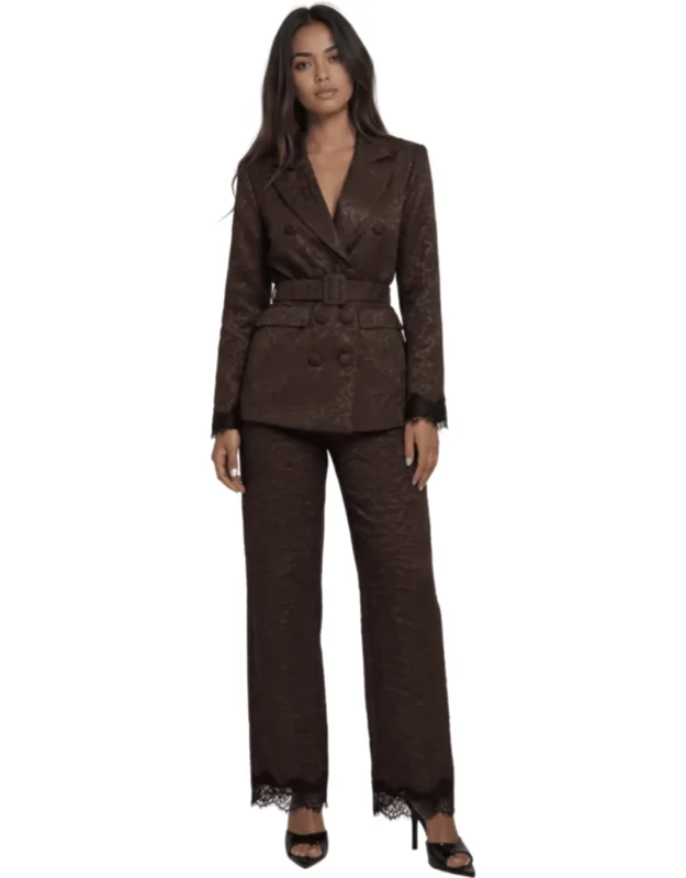 The Maison Jacquard Belted Blazer