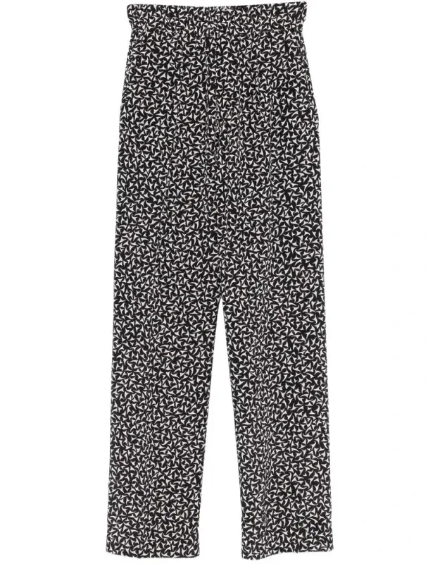 Print Elasticated Waistband Trousers
