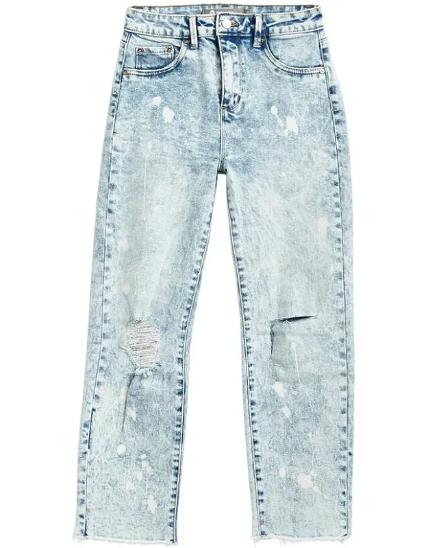 High Rise Slim Straight Jeans