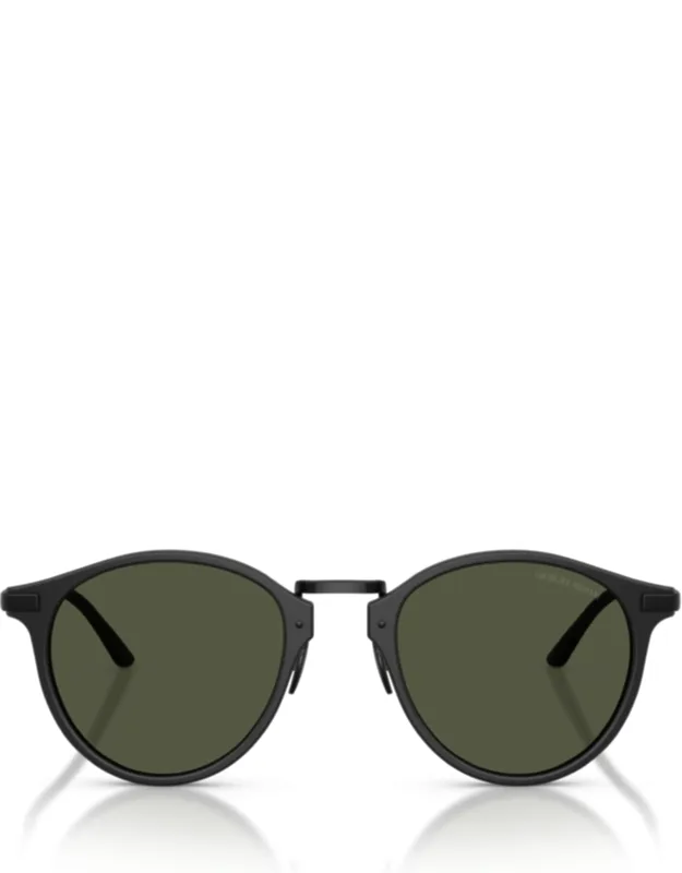 Round Frame Acetate Sunglasses With Thin Bridge