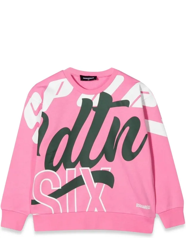_dsquared Crewneck Sweatshirt Allover Writing_