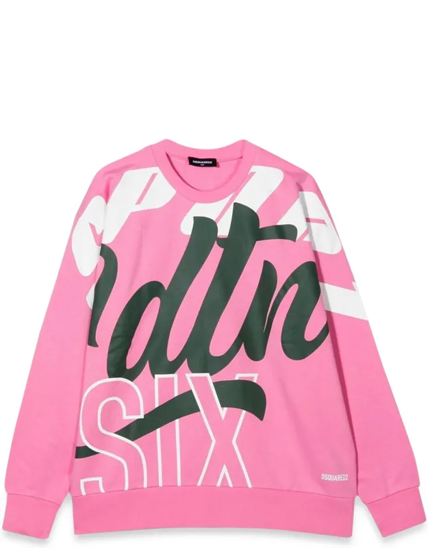Crewneck Sweatshirt Allover Writing