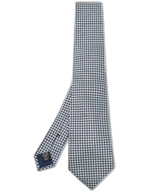 Geometric Pattern Silk Tie
