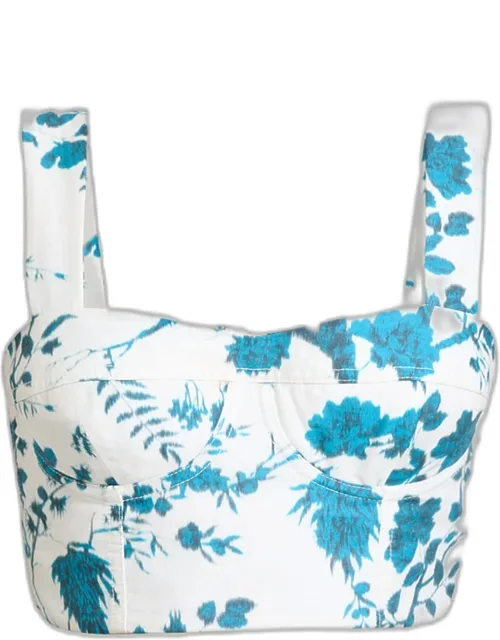 Floral-print Bra Top