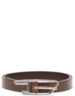 2cm Belt In Pull-up Leather With D Buckle