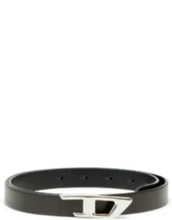 2 Cm Leather Belt With Metal D Buckle