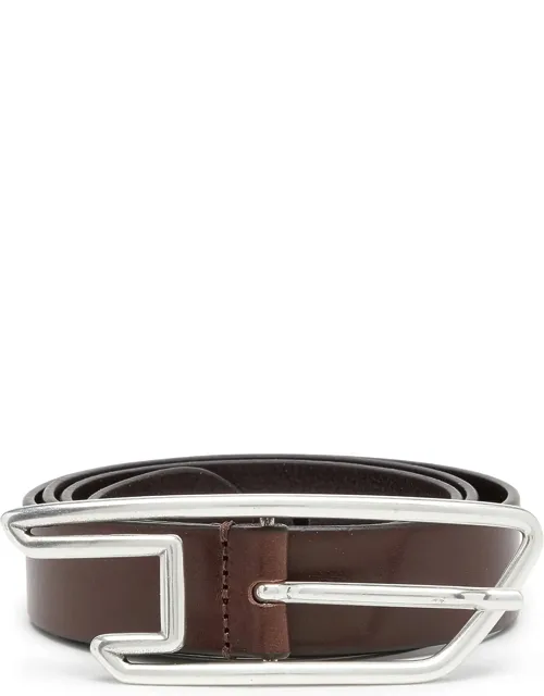 3cm Leather Belt With D-logo Buckle
