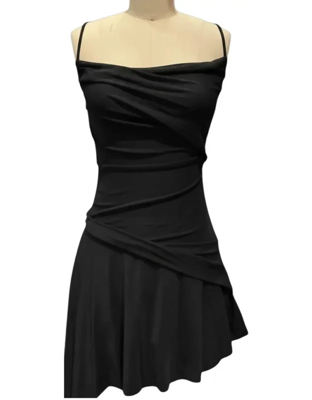 Leslie Mesh Y2k Handkerchief Hem Mini Dress