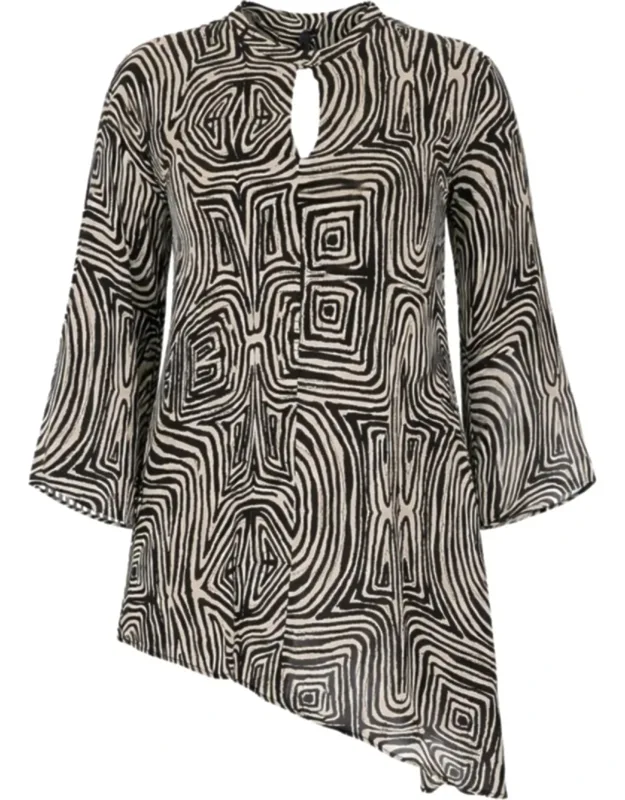 Abstract Geometric Pattern Tunic