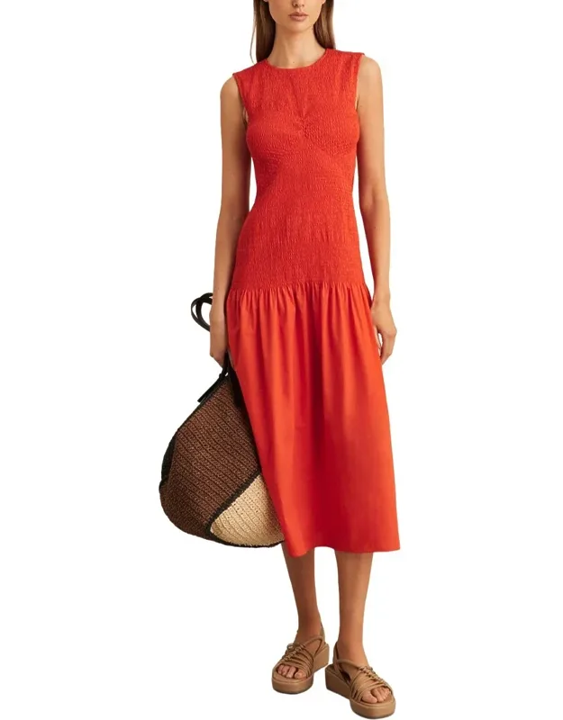 Annabel Shirred Detail Dress