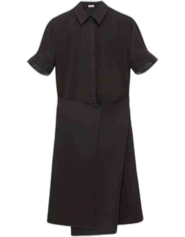 Wrapped Midi Shirtdress