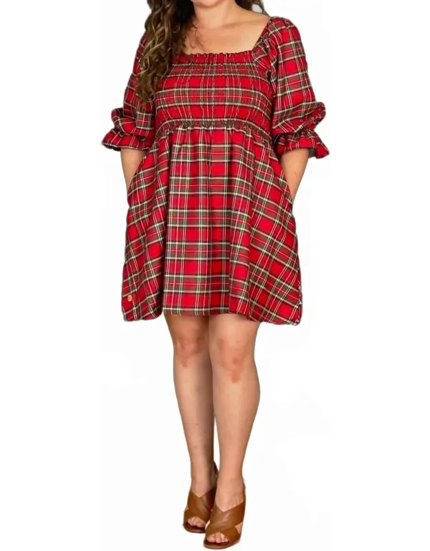 Plaid Mini Dress