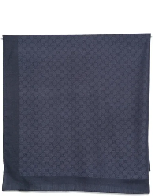 Gg Supreme Patterned Wool Scarf