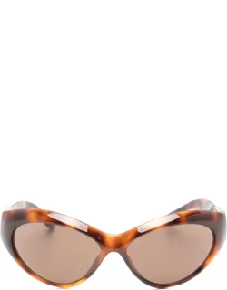 Tortoiseshell-effect Cat-eye Sunglasses