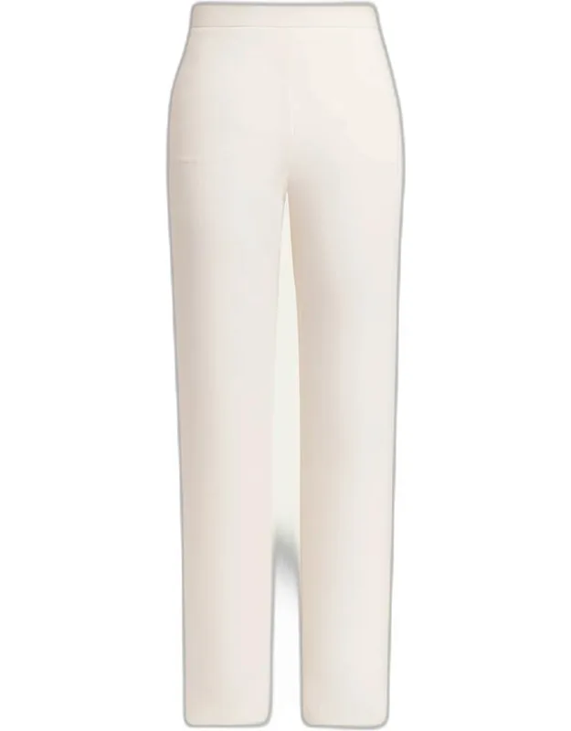Silk Straight Trousers