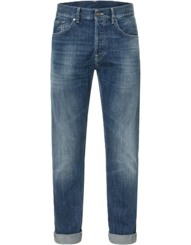 Straight-leg Jeans With Rolled Cuffs