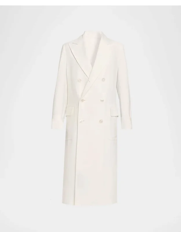 Linen Double-breasted Coat