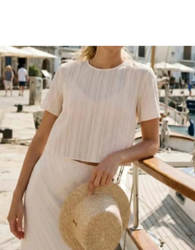 Josey Jacquard Stripe Tee