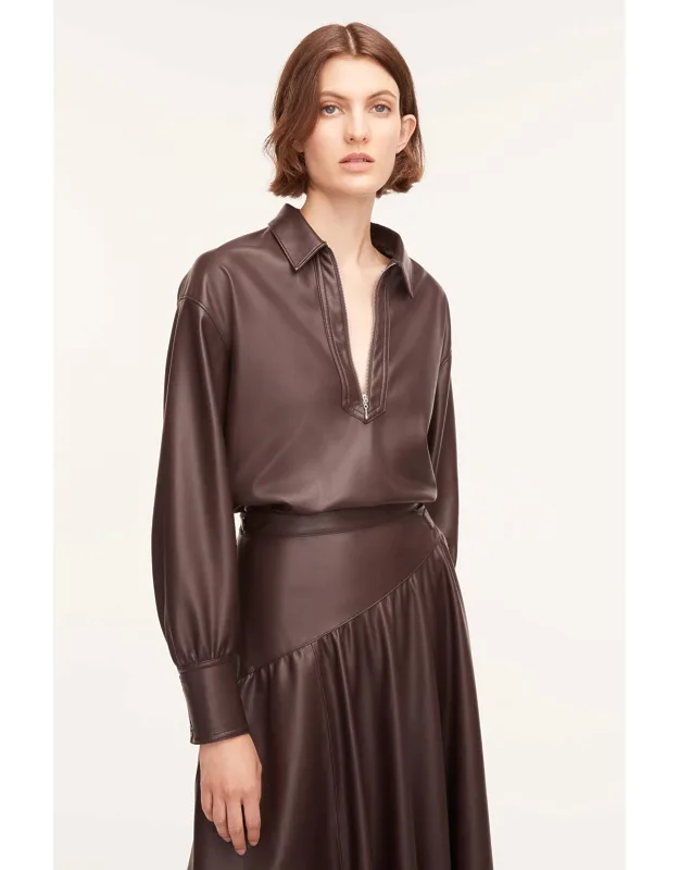 Vegan Leather Pullover