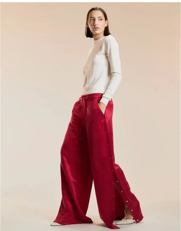 Wide Leg Snap Pants