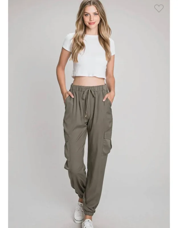 Lilah Soft Cargo Joggers