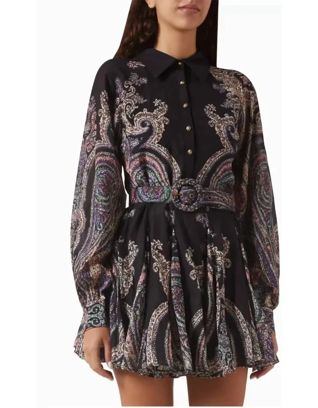 Omya Paisley Mini Shirtdress