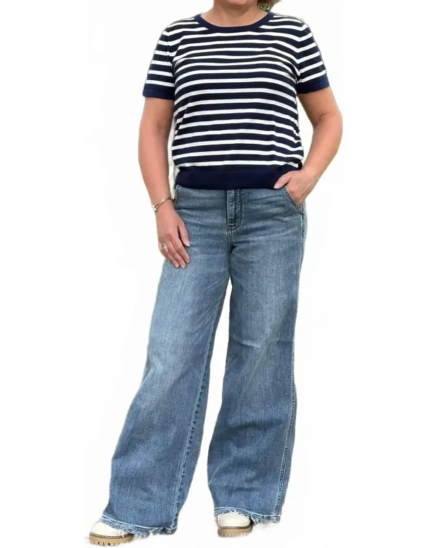 Take Me Back Wide Leg Jeans