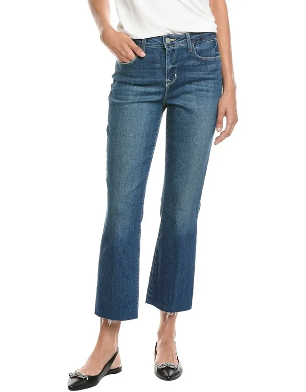 Kendra High-rise Crop Flare Jeans