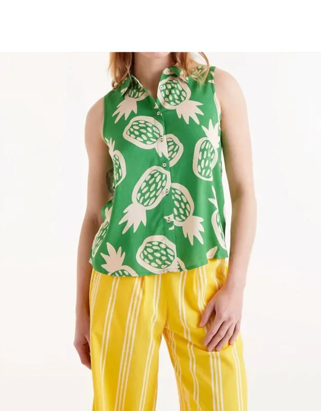 Pineapple Print Shirt