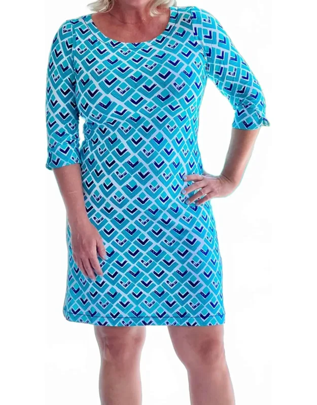 Mini Dress In Textured Diamonds
