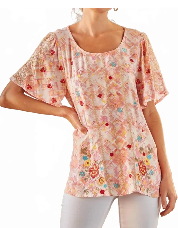 Floral Embroidered Top