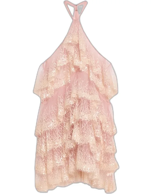 Ruffled Halter Dress