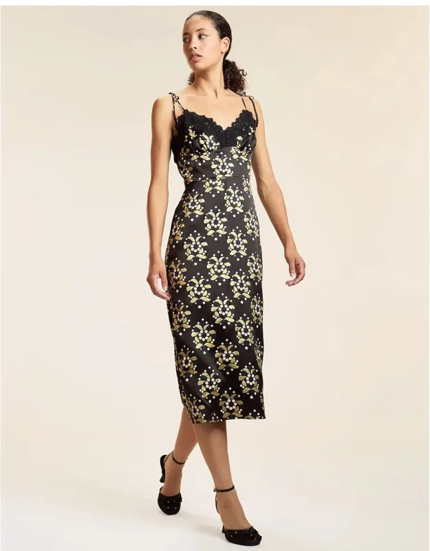 Silk Lace Slip Dress
