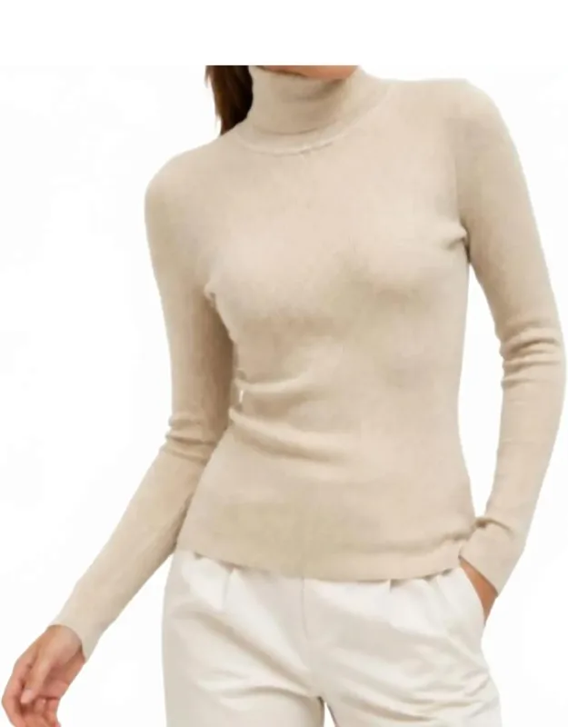 Osa Turtleneck Sweater - Ribbed Sustainable Knit