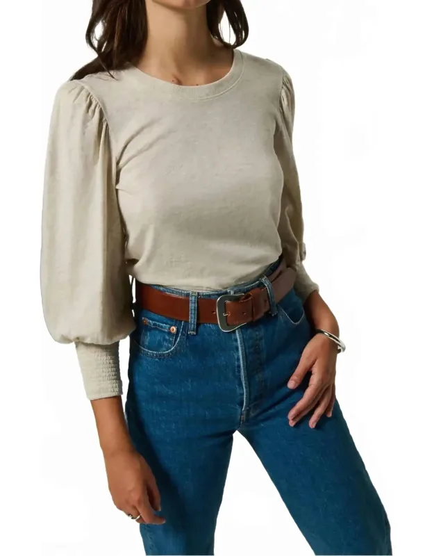 Smocked Peasant Tee