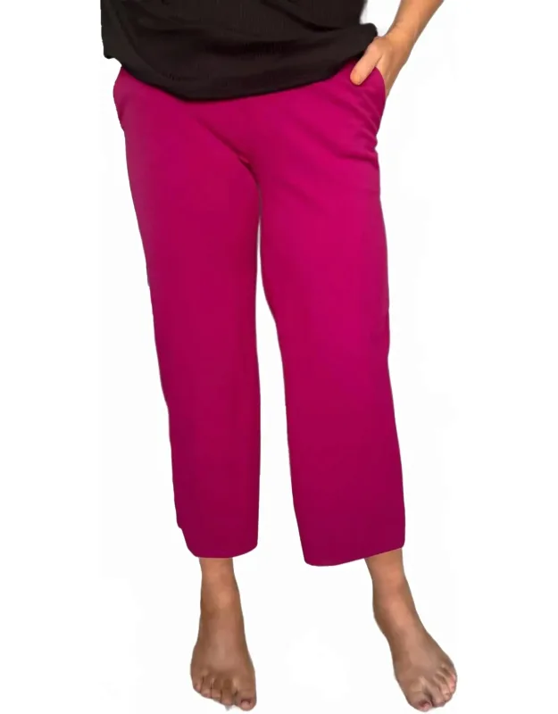 Wide Leg Stretchy Crop Pants