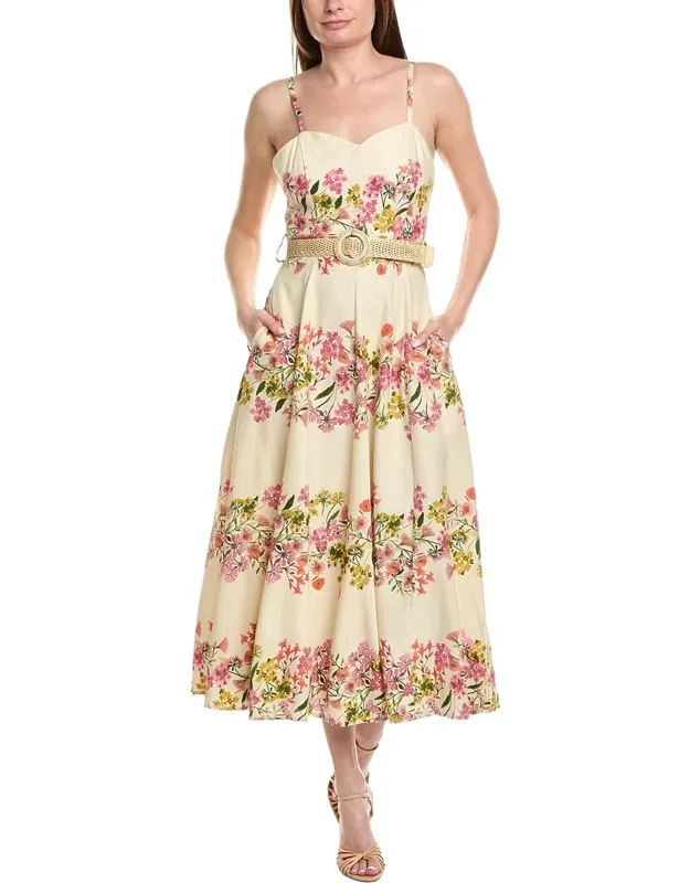 Sleeveless Linen-blend Maxi Dress