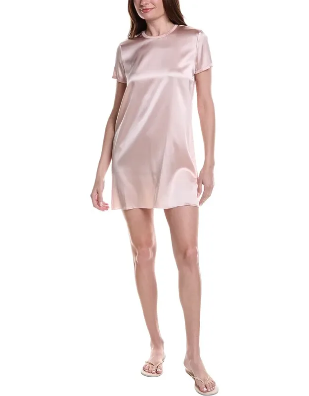 Stretch Charmeuse Silk-blend Mini Dress