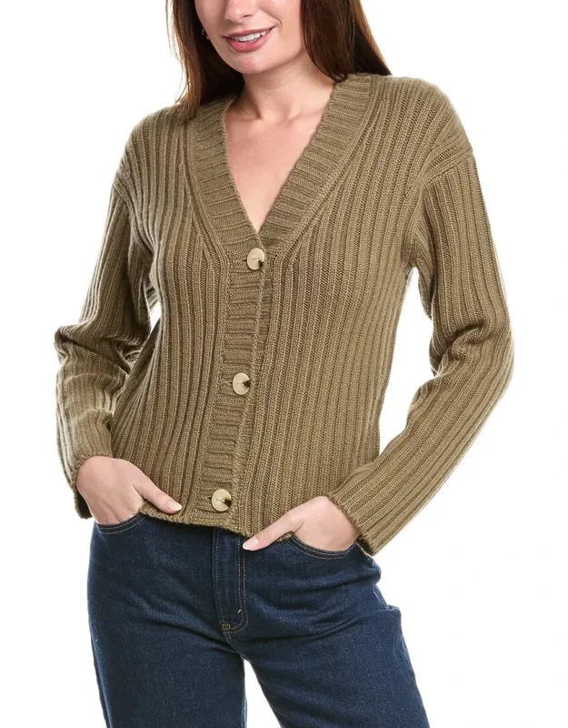 Chunky Rib Wool & Cashmere-blend Cardigan