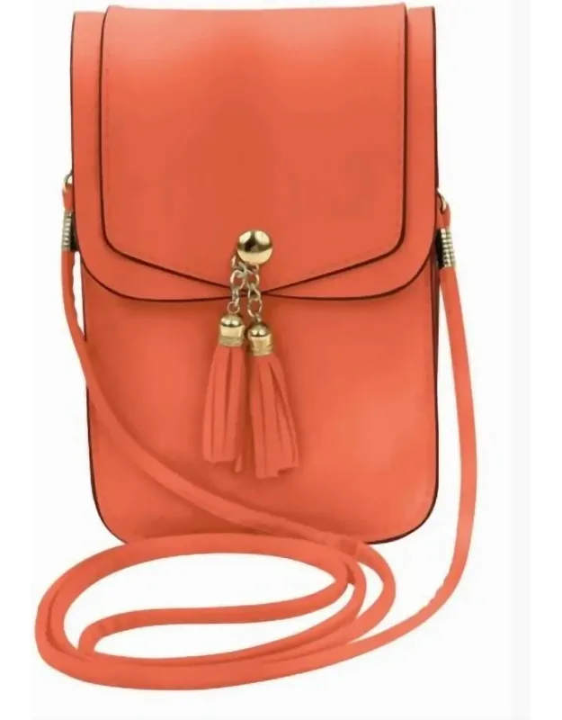 Touch Screen Tassel Crossbody Phone Bag