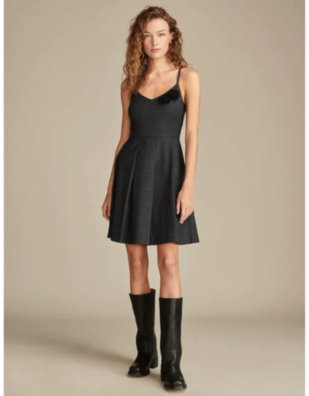 Plaid Fit And Flare Mini Dress
