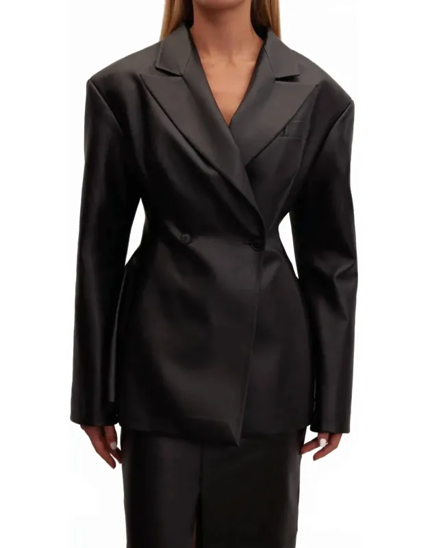 Eclipse Leather Blazer