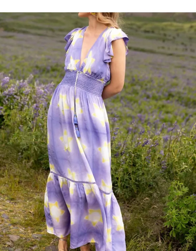 Smocked Waist Flirty V-neck Dress